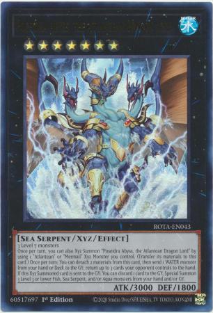 Poseidra Abyss, the Atlantean Dragon Lord - ROTA-EN043 - Ultra Rare - 1st Edition