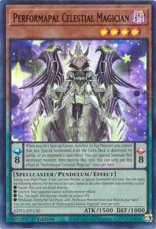 Performapal Celestial Magician - Red - LDS3-EN130 - Ultra Rare - 1st Edition