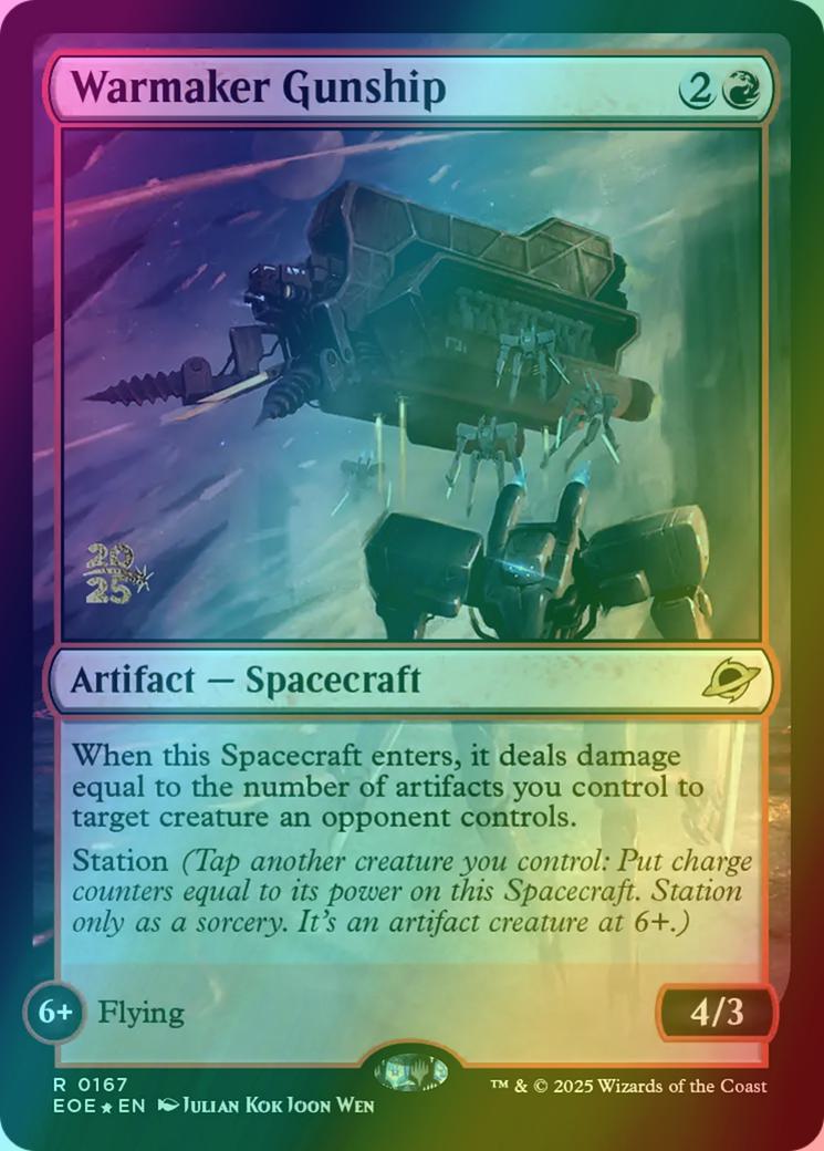 Warmaker Gunship [167s] [Prerelease] [Edge of Eternities: Promos] [Foil]