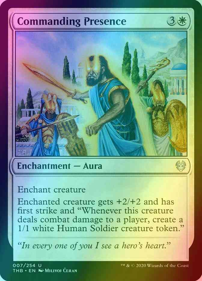 Commanding Presence [7] [Theros Beyond Death] [Foil]