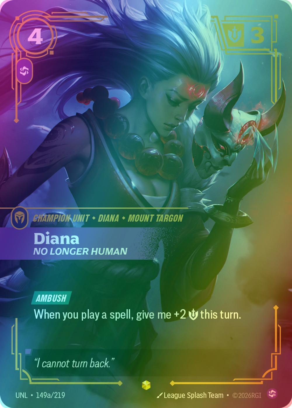 Diana - No Longer Human (Alternate Art) - 149a/219 [Unleashed] [Foil]