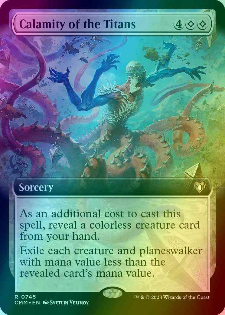 Calamity of the Titans [745] [Extended Art] [Commander Masters] [Foil]