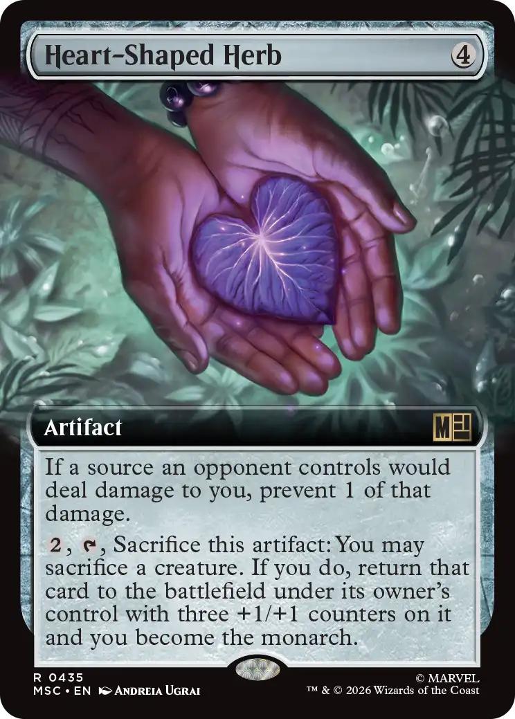 Heart-Shaped Herb [435] [Extended Art] [Marvel Super Heroes: Commander] [Non-Foil]