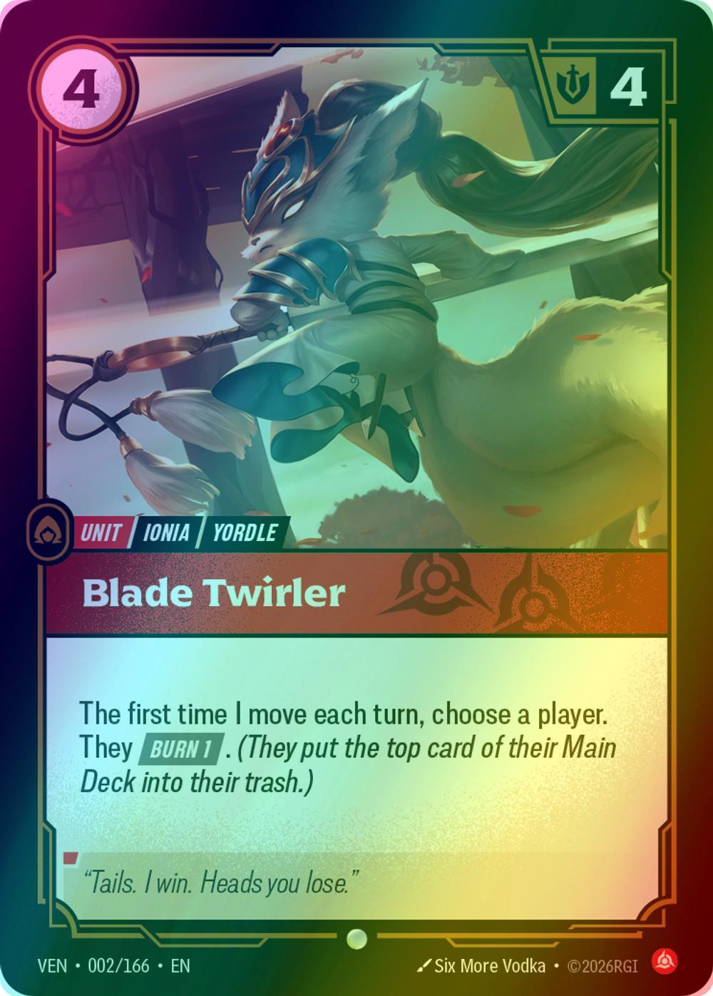 Blade Twirler - 002/166 [Vendetta] [Foil]