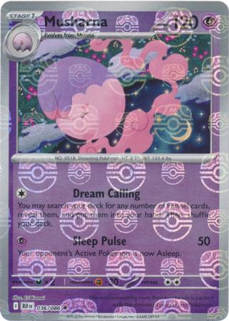 Musharna - Master Ball Pattern - 036/086 - Uncommon [sv105b-036] [Reverse Holo]