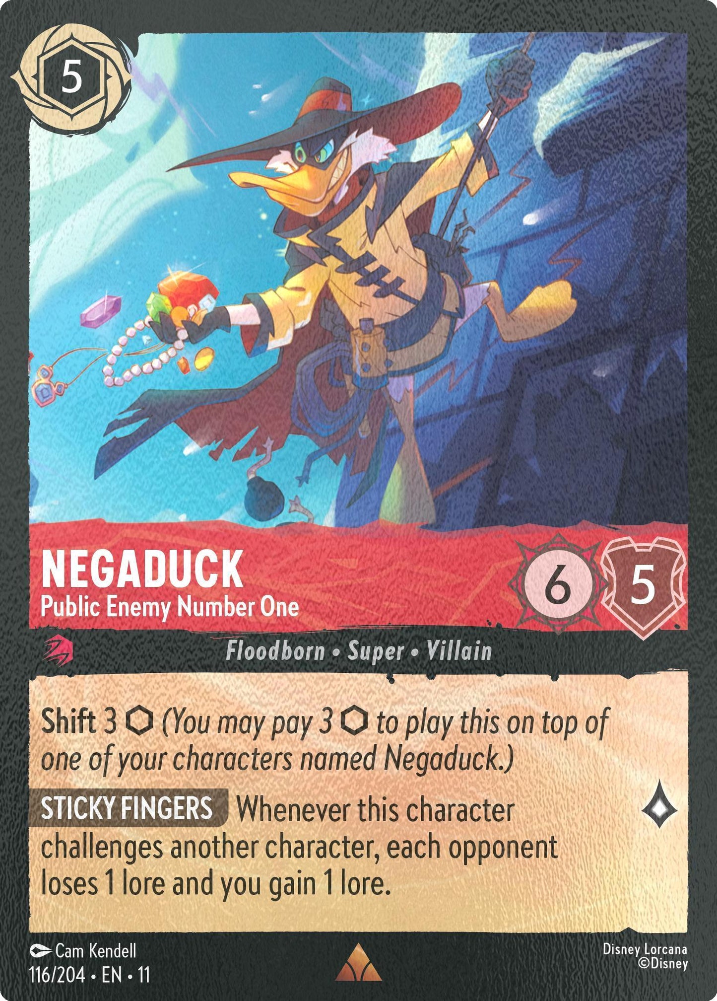 Negaduck - Public Enemy Number One - 116/204 [Winterspell] [Cold Foil]