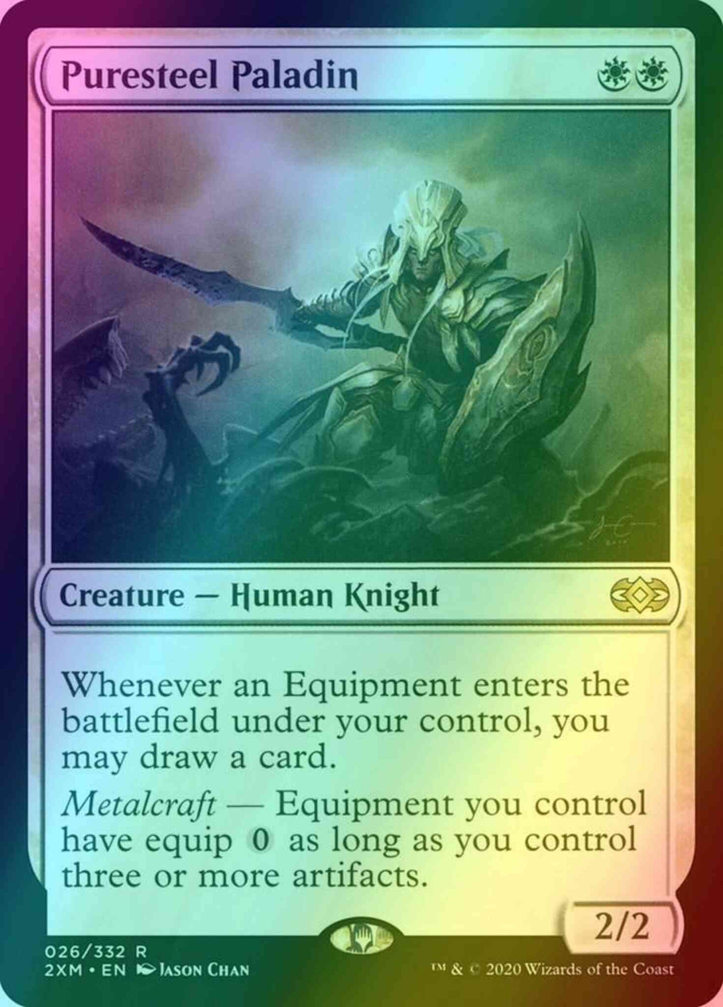 Puresteel Paladin [26] [Double Masters] [Foil]