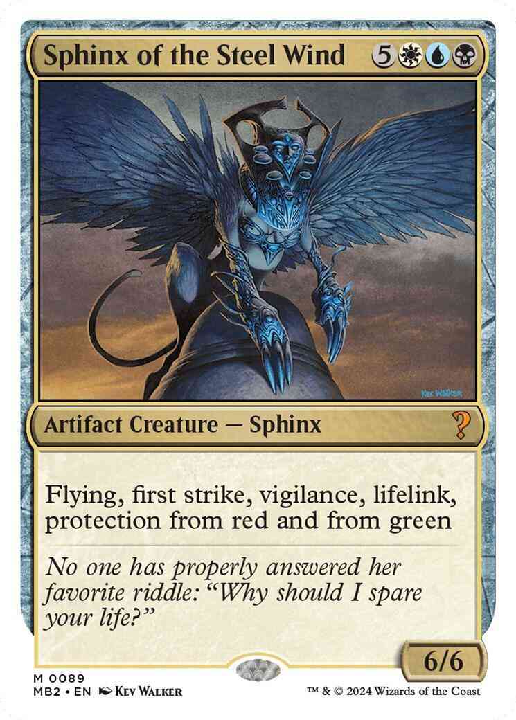 Sphinx of the Steel Wind [89] [White Border] [Mystery Booster 2] [Non-Foil]