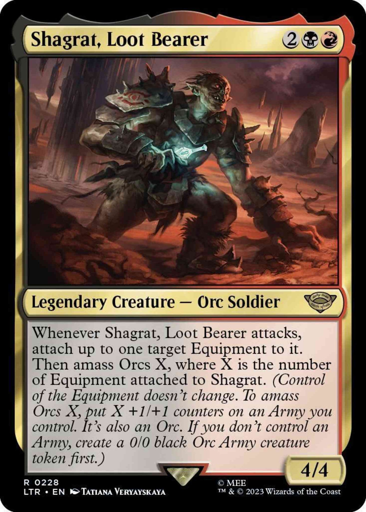 Shagrat, Loot Bearer [228] [The Lord of the Rings: Tales of Middle-earth] [Non-Foil]