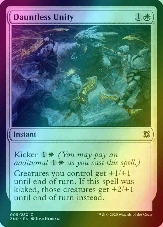 Dauntless Unity [9] [Zendikar Rising] [Foil]