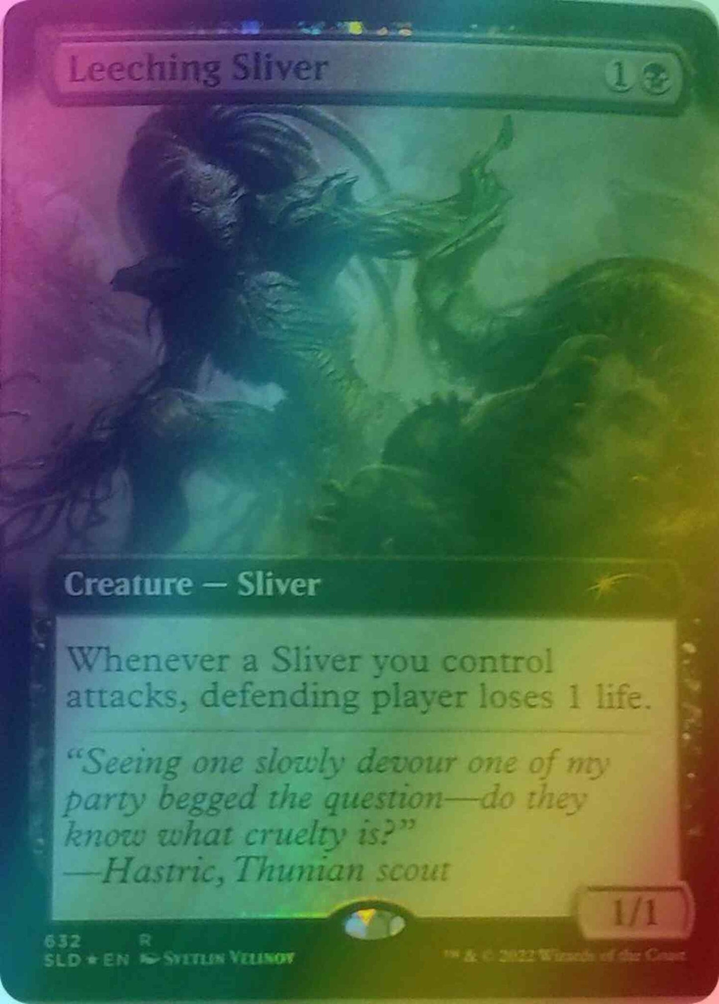 Leeching Sliver [0632] [Extended Art] [Svetlin Velinov] [Secret Lair Drop] [Foil]