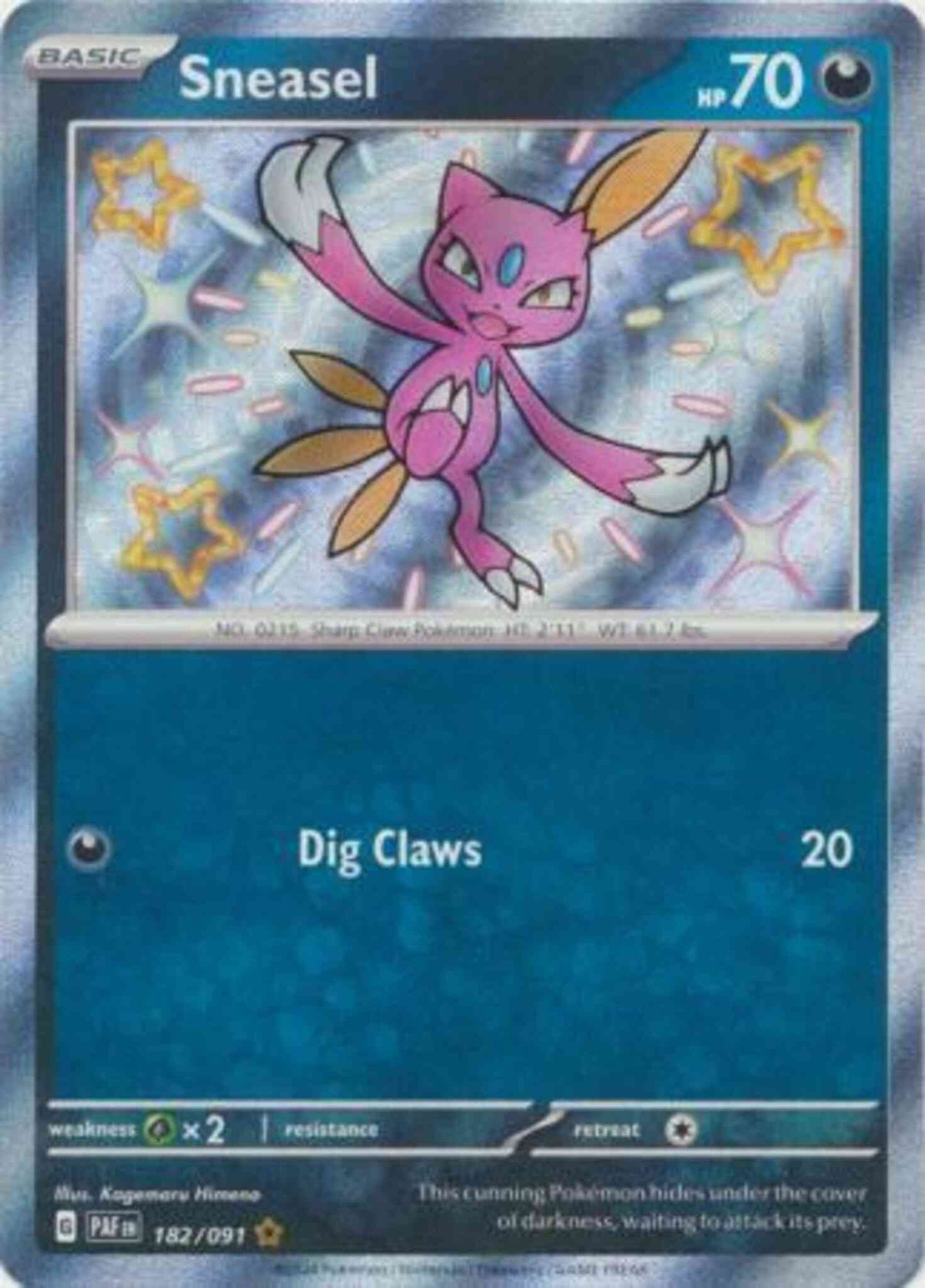 Sneasel - 182/091 - Shiny Rare [sv045-182] [Secret]