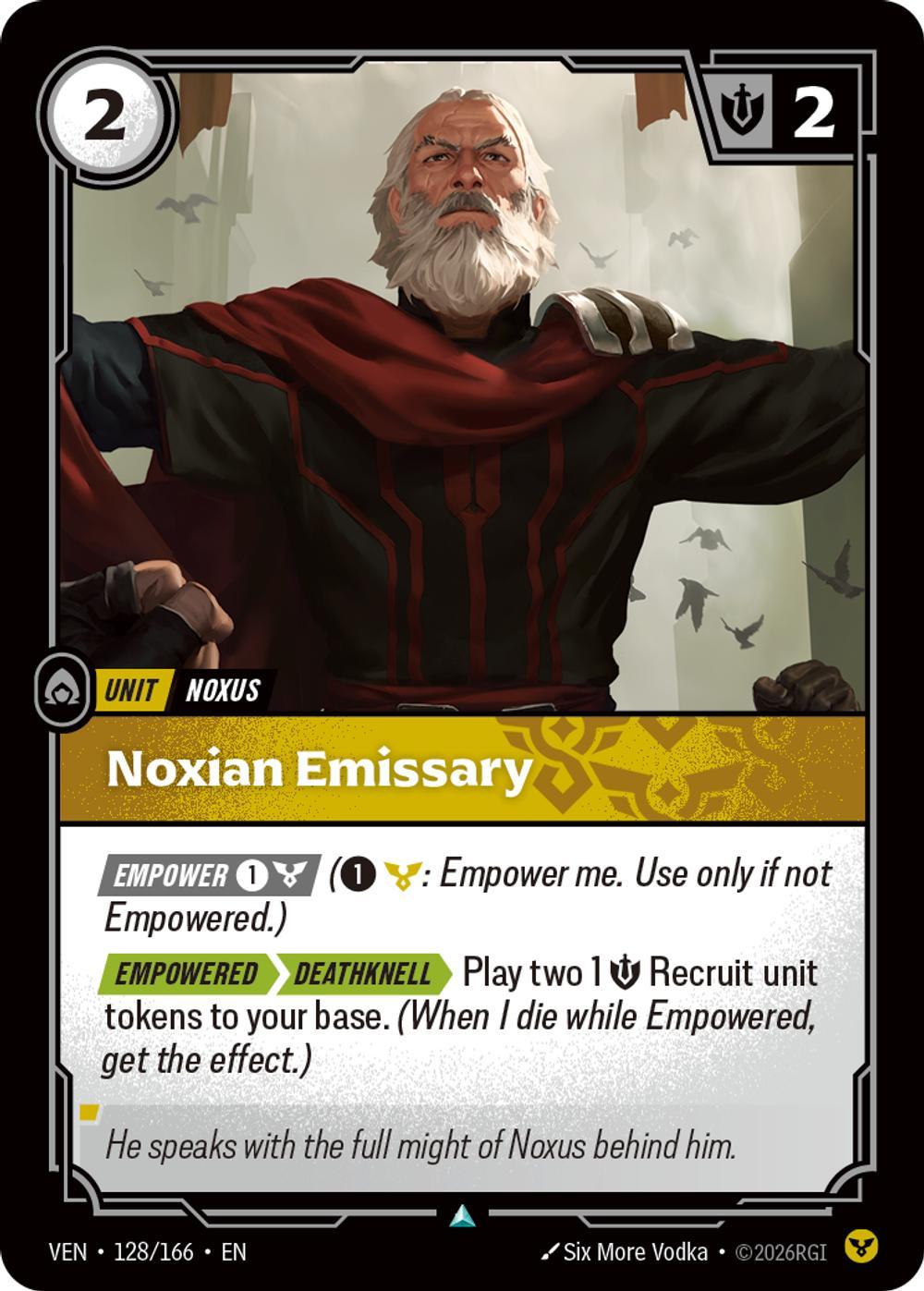 Noxian Emissary - 128/166 [Vendetta] [Non-Foil]