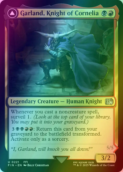Garland, Knight of Cornelia // Chaos, the Endless [221] [FINAL FANTASY] [Foil]
