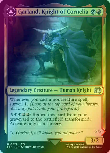 Garland, Knight of Cornelia // Chaos, the Endless [221] [FINAL FANTASY] [Foil] – Face to Face Games