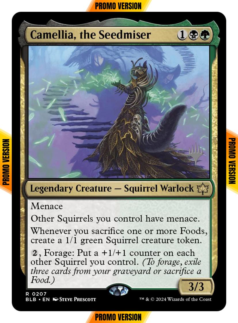 Camellia, the Seedmiser [207p] [Promo Pack] [Bloomburrow: Promos] [Non-Foil]