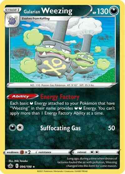 Galarian Weezing - 096/198 - Rare [swsh6-096] [Reverse Holo]