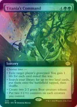 Titania's Command [349] [Extended Art] [The Brothers' War] [Foil]