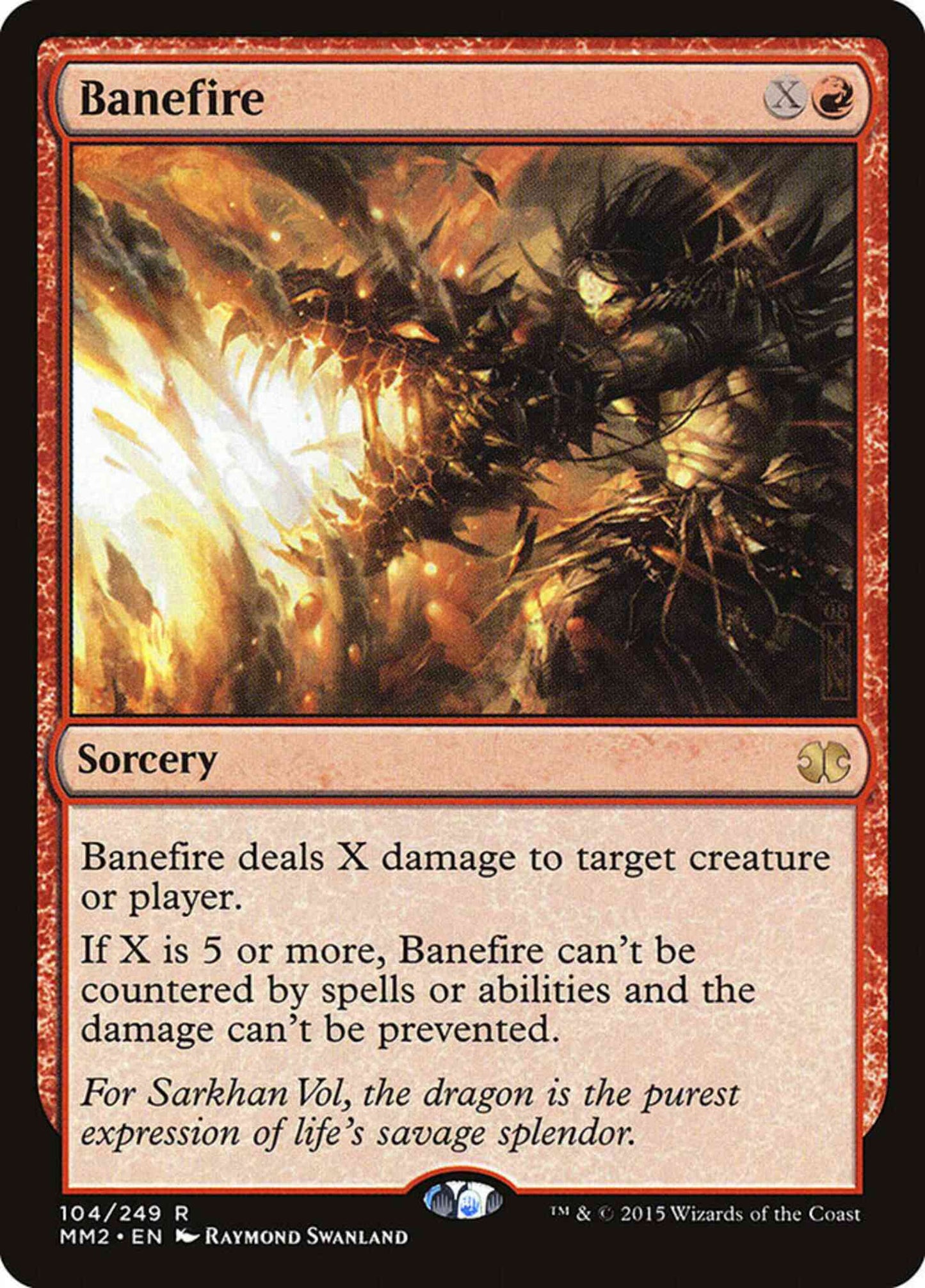 Banefire [104] [Modern Masters 2015] [Non-Foil]