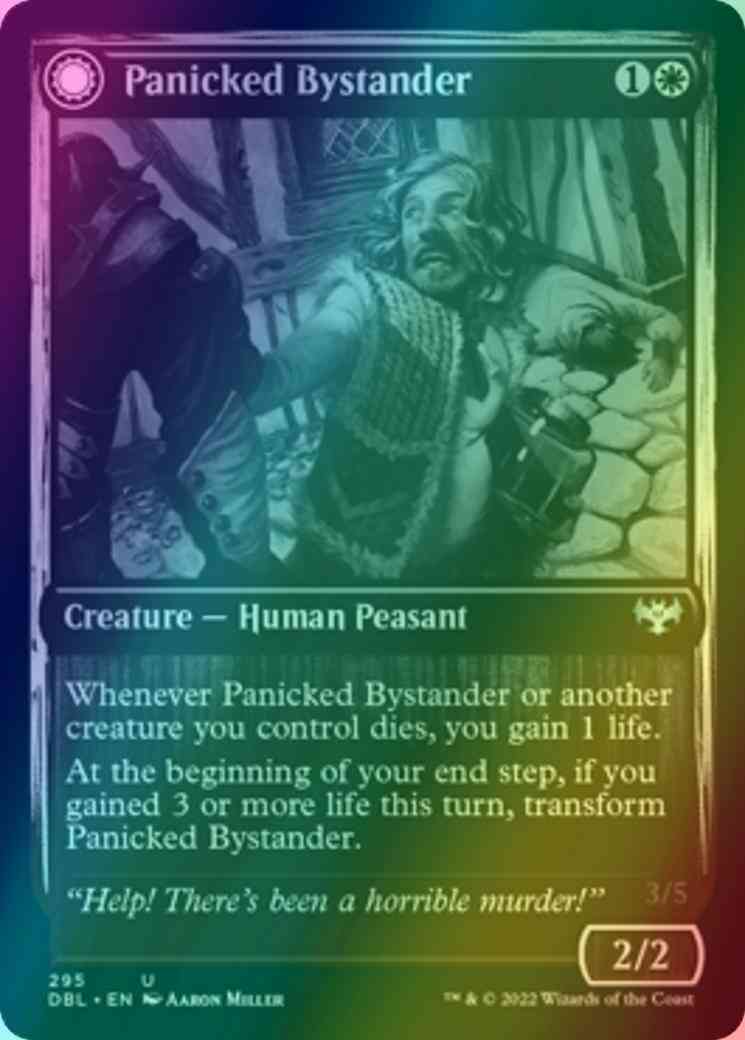 Panicked Bystander // Cackling Culprit [295] [Innistrad: Double Feature] [Foil]