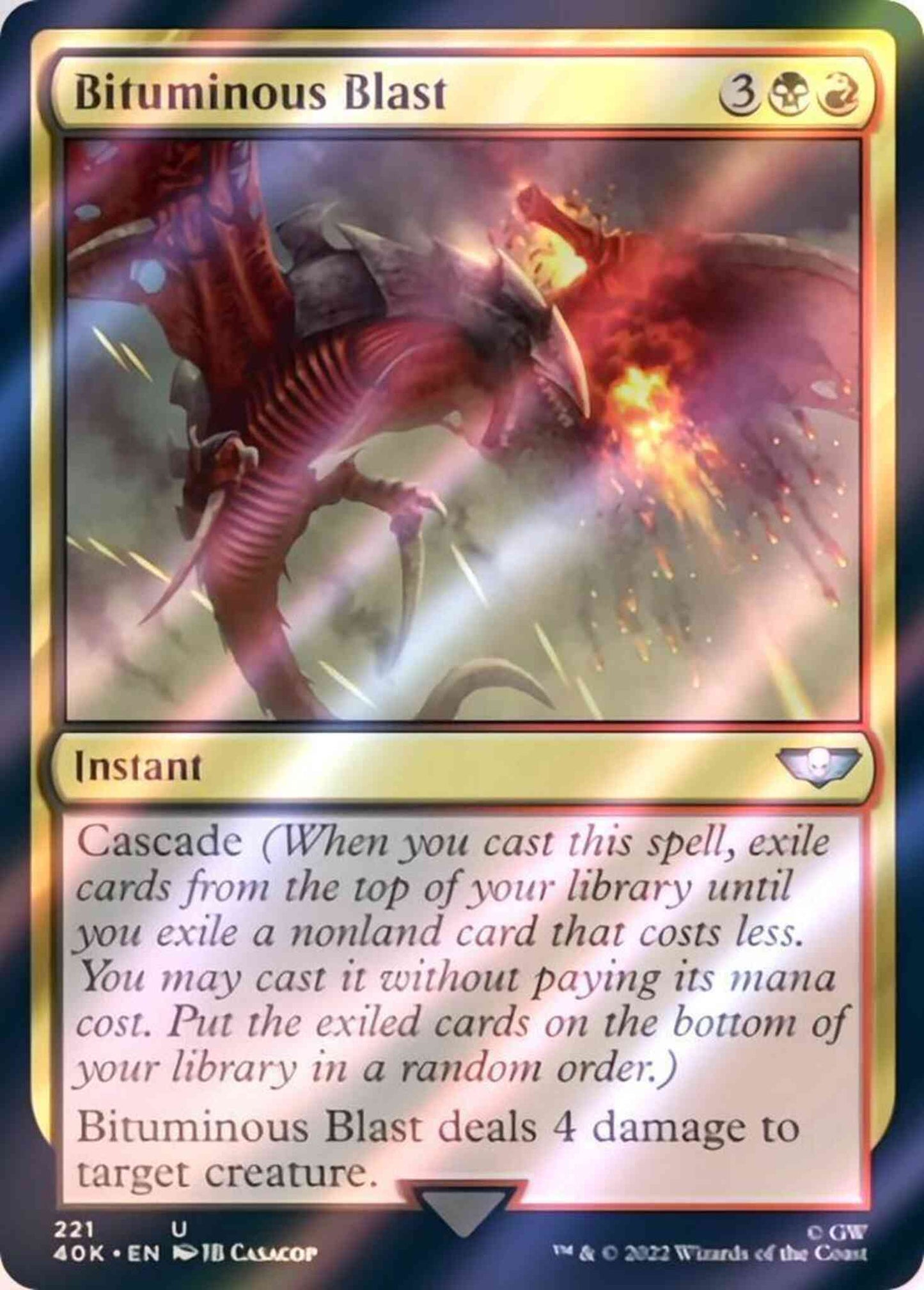 Bituminous Blast [221] [Universes Beyond: Warhammer 40,000] [Surge Foil]