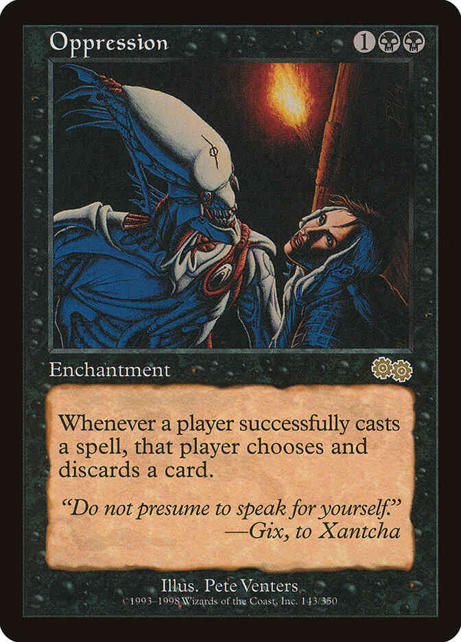 Oppression [143] [Urza's Saga] [Non-Foil]