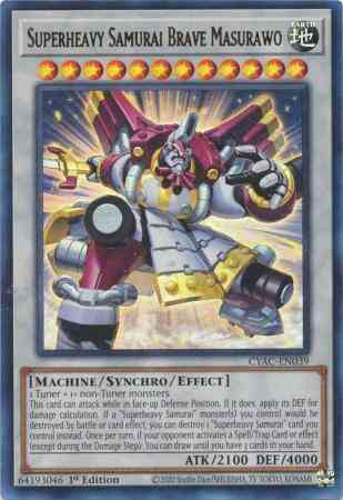 Superheavy Samurai Brave Masurawo - CYAC-EN039 - Ultra Rare - 1st Edition