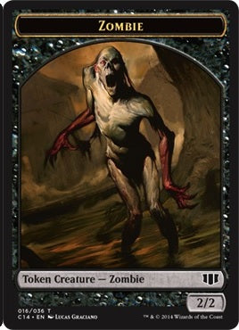 Ob Nixilis of the Black Oath Emblem (35) // Zombie Token (16) [Commander 2014 Tokens] [Non-Foil]