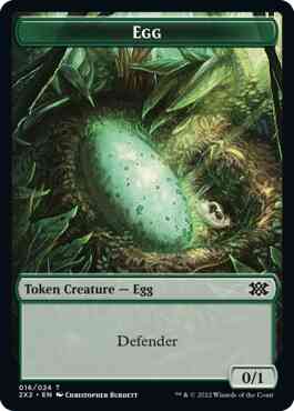 Egg Token (16) // Monk Token (06) [Double Masters 2022: Tokens] [Non-Foil]