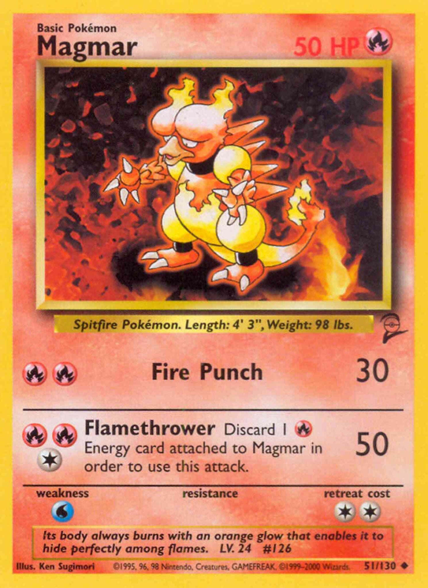 Magmar - 51/130 - Uncommon [base4-51] [Non-Holo]