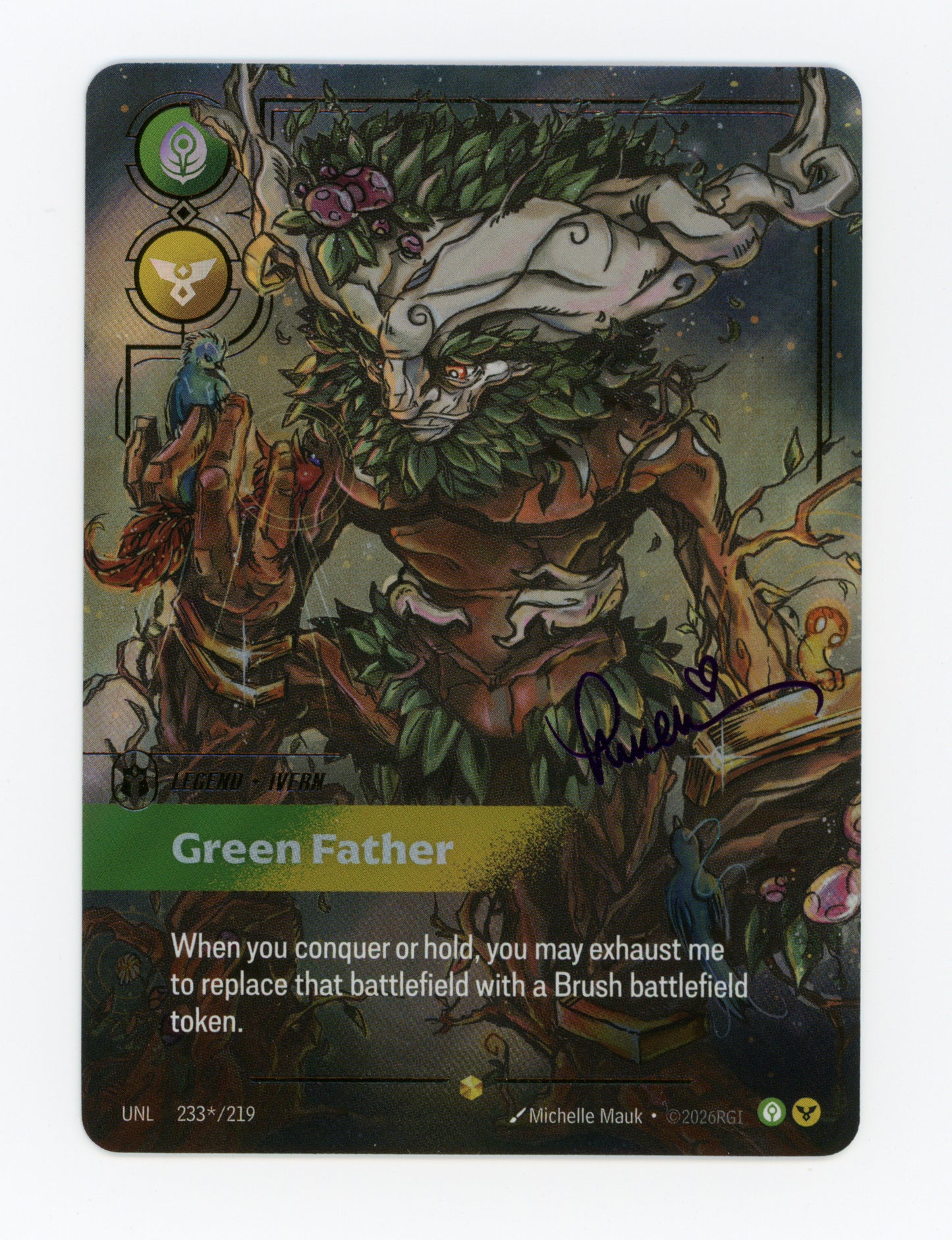 Green Father (Ivern) — Signature|Foil — ID 19201
