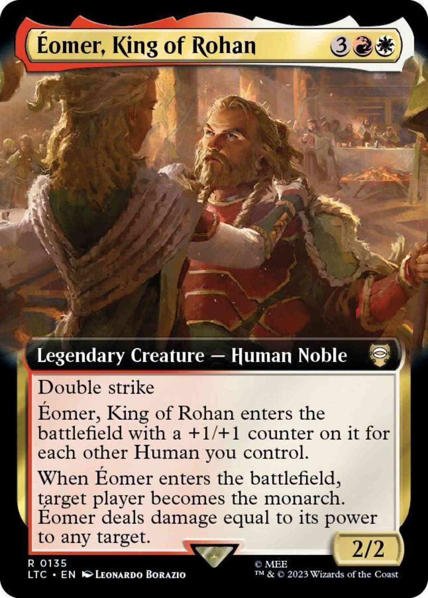 Éomer, King of Rohan [135] [Extended Art] [The Lord of the Rings: Tales of Middle-earth: Commander] [Non-Foil]