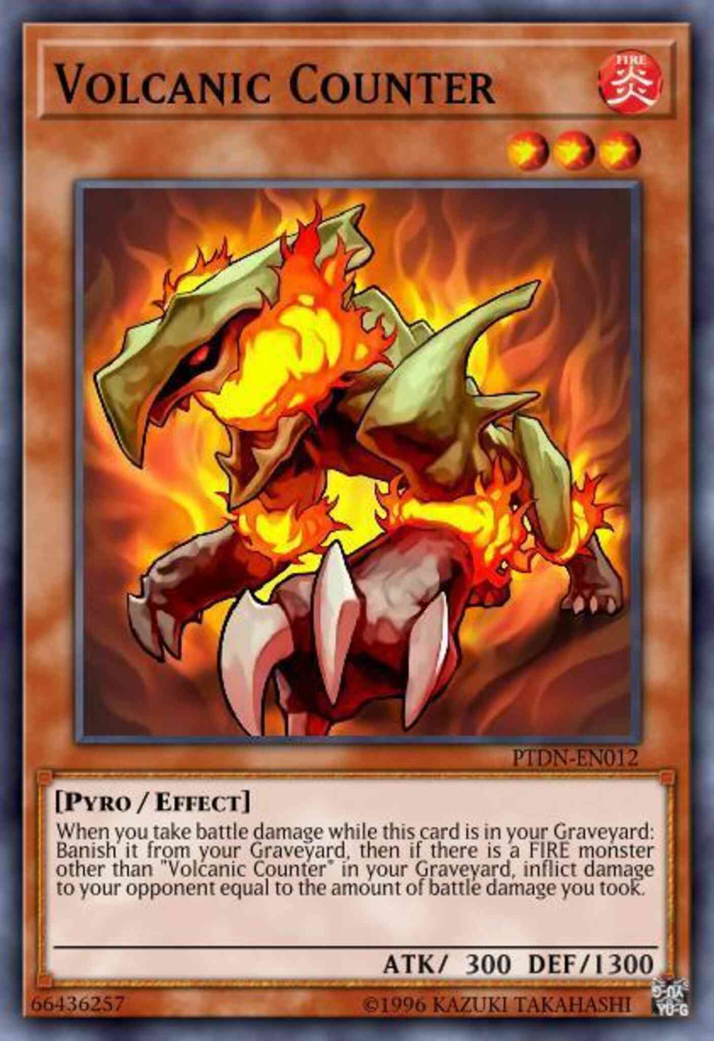 Volcanic Counter - PTDN-EN012 - Super Rare - 1st Edition