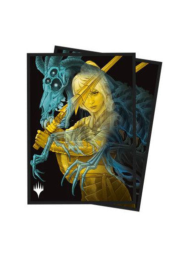 duskmourn card sleeves Ultra Pro MTG Deck Protector Sleeves - Standard Size - 100ct - Duskmourn: House of Horror - The Wandering Rescuer