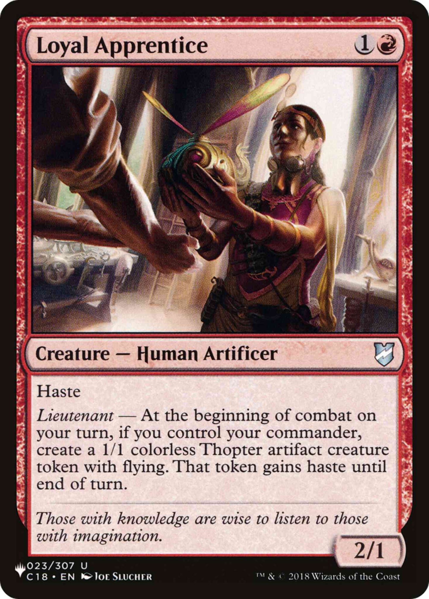 Loyal Apprentice [C18-23] [The List] [Non-Foil]