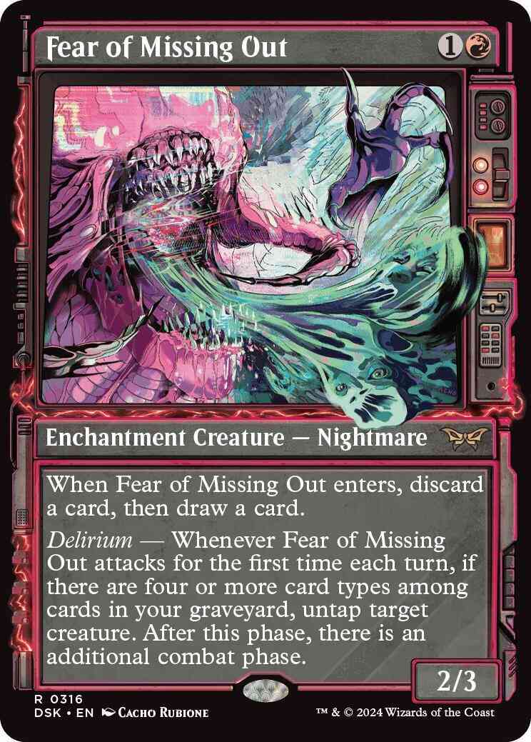 Fear of Missing Out [316] [Paranormal Frame] [Duskmourn: House of Horror] [Non-Foil]