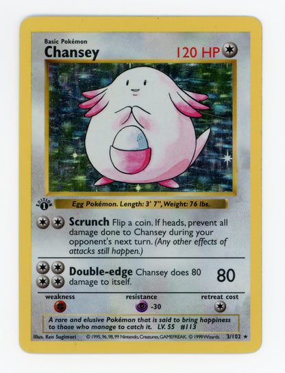 Chansey — Rare|1st Edition|Holo — ID 17982