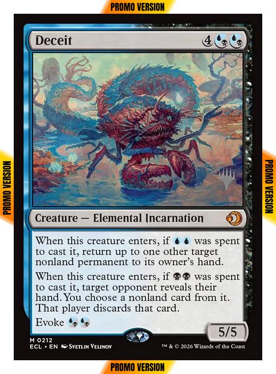 Deceit [212p] [Promo Pack] [Lorwyn Eclipsed: Promos] [Non-Foil]