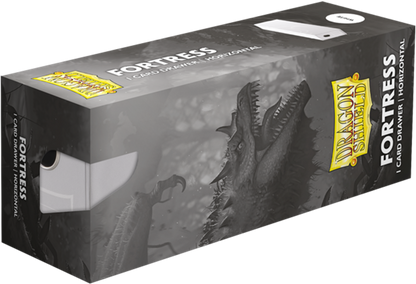 Dragon Shield Fortress Card Drawers - 1 Row - 435+ - White