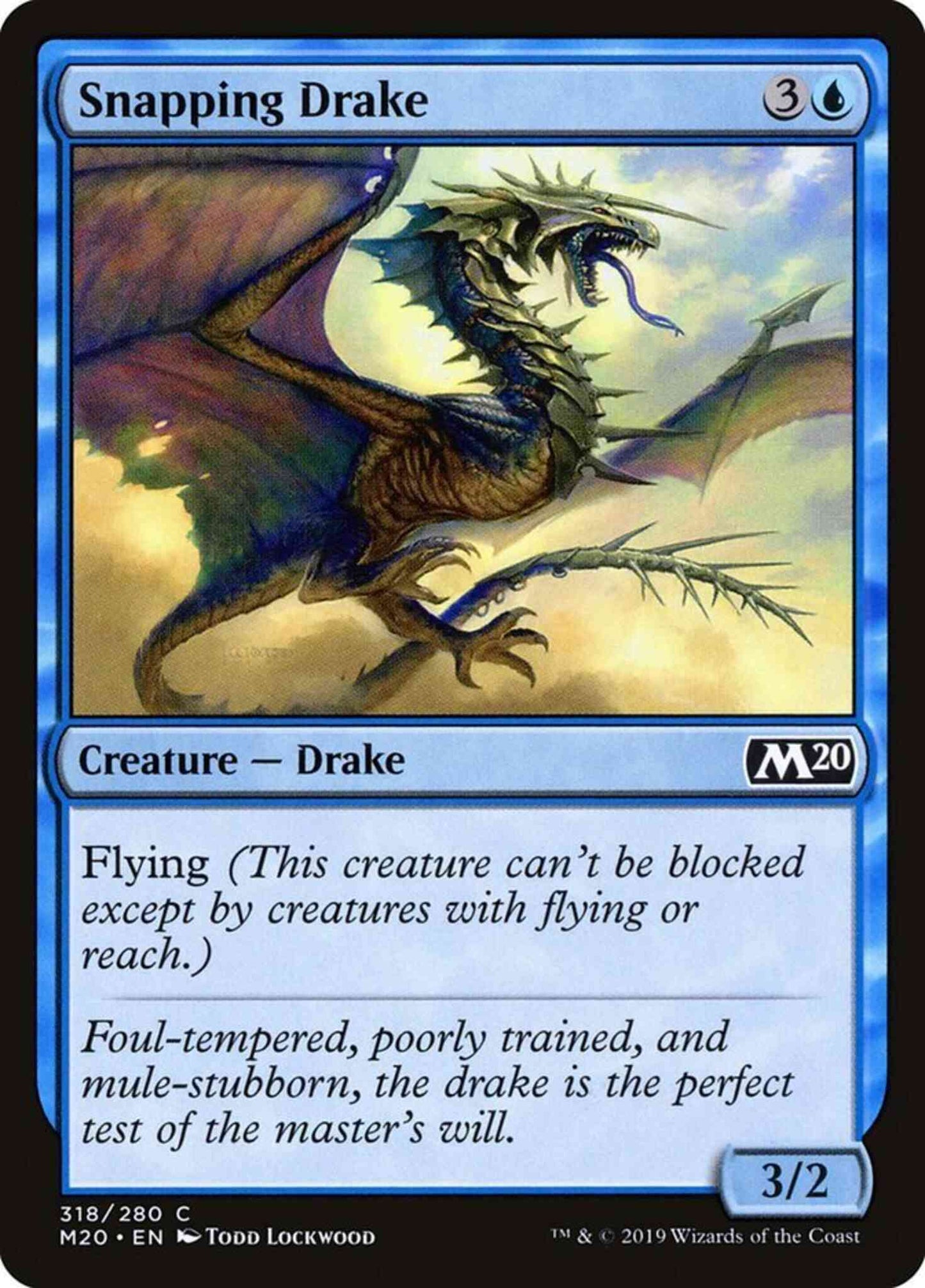 Snapping Drake [318] [Welcome Deck Exclusive] [Core Set 2020] [Non-Foil]