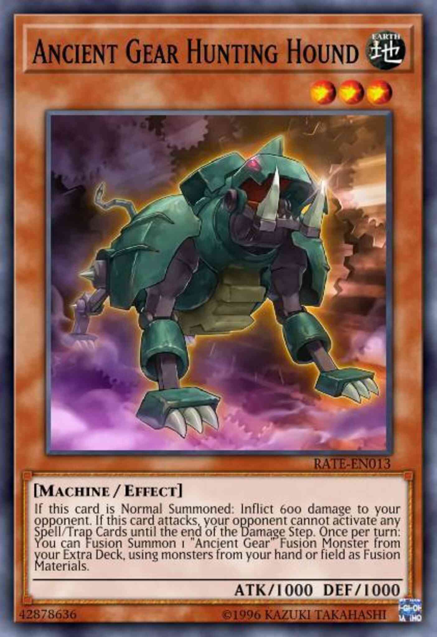 Ancient Gear Hunting Hound - RATE-EN013 - Common - Unlimited