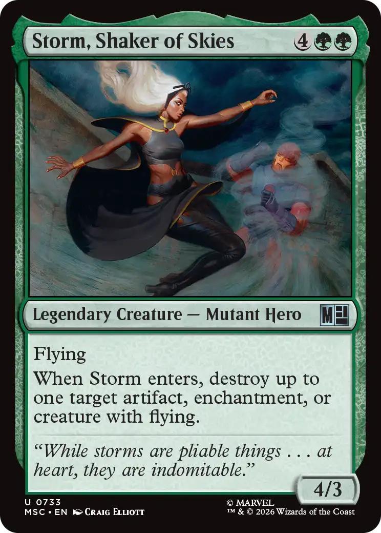 Storm, Shaker of Skies [733] [Jumpstart] [Marvel Super Heroes: Commander] [Non-Foil]