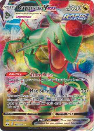 Rayquaza VMAX - 101/159 - Rare Holo VMAX [swsh125-101] [Ultra]