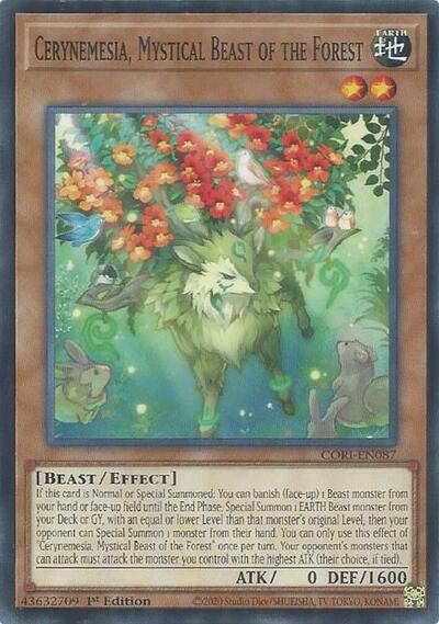 Cerynemesia, Mystical Beast of the Forest - CORI-EN087 - Common - 1st Edition