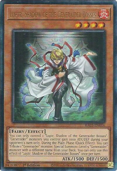 Loptr, Shadow of the Generaider Bosses - RA05-EN016 - Ultimate Rare - 1st Edition