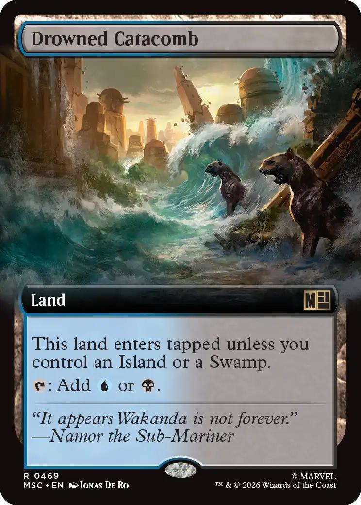 Drowned Catacomb [469] [Extended Art] [Marvel Super Heroes: Commander] [Non-Foil]