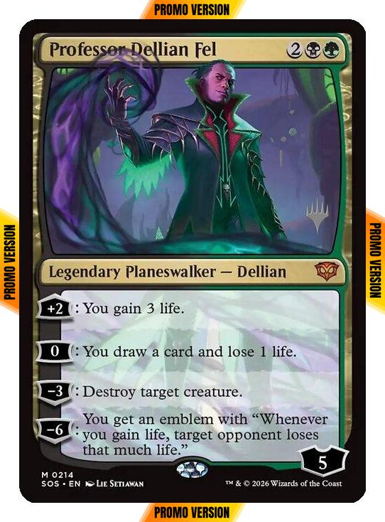 Professor Dellian Fel [214p] [Promo Pack] [Secrets of Strixhaven Promos] [Non-Foil]