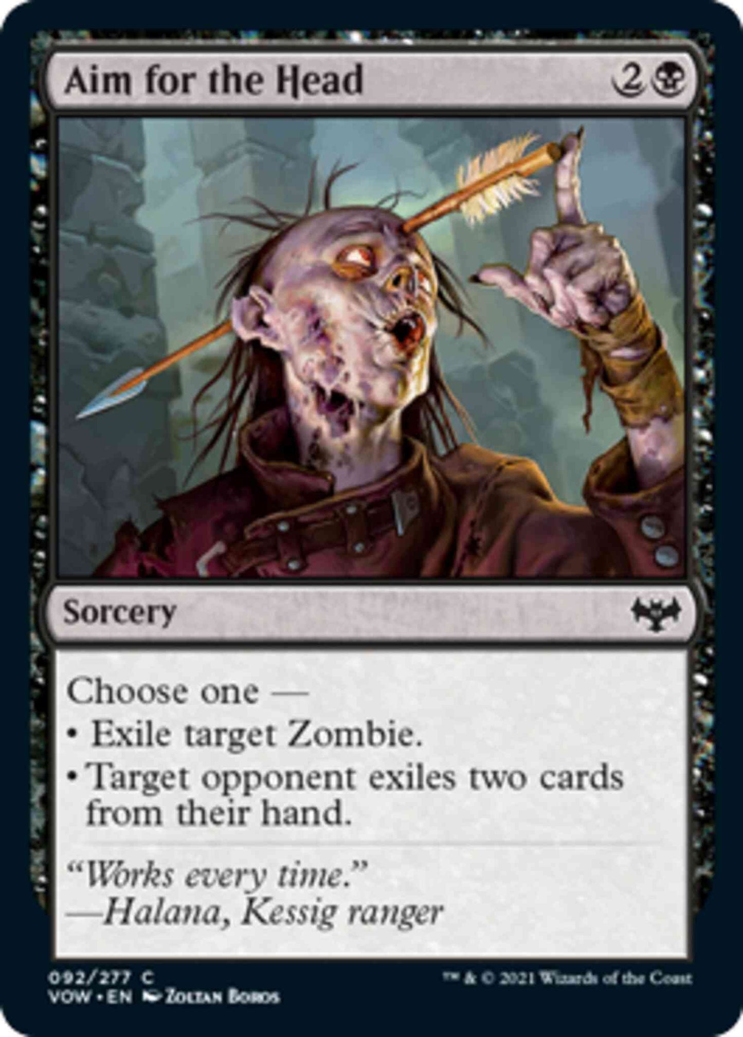 Aim for the Head [92] [Innistrad: Crimson Vow] [Non-Foil]