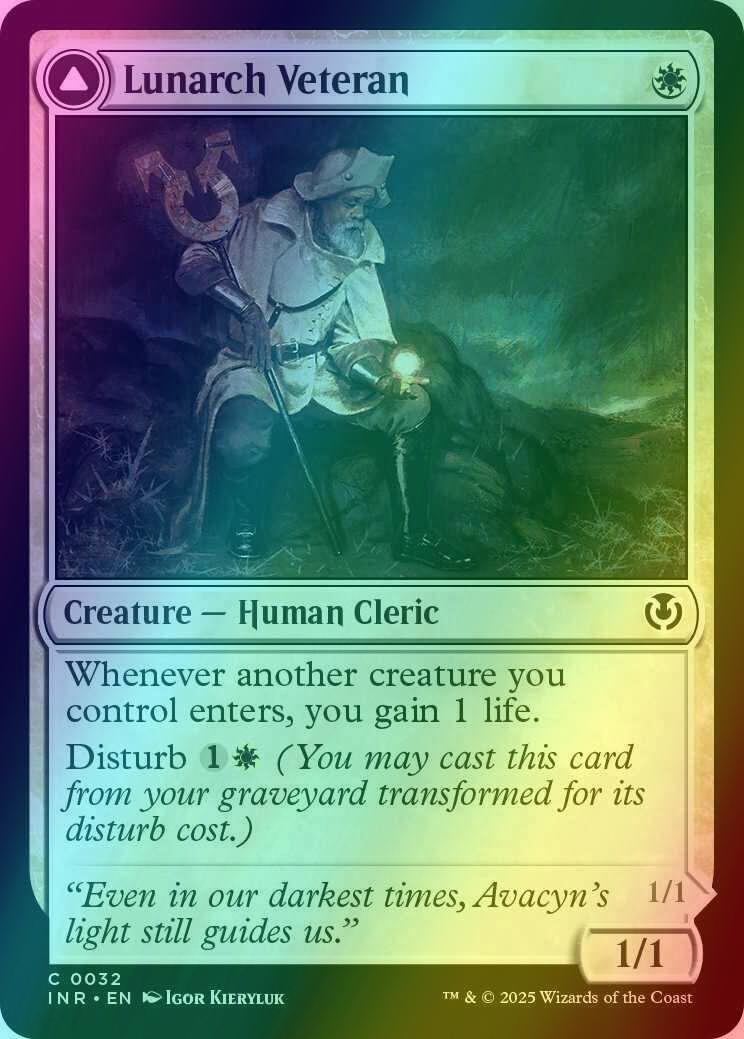 Lunarch Veteran // Luminous Phantom [32] [Innistrad Remastered] [Foil]