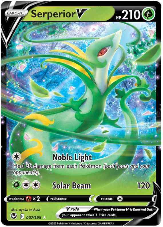Serperior V - 007/195 - Rare Holo V [swsh12-007] [Ultra]